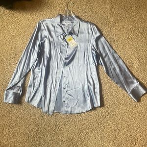 Antonio Melani. Women’s Silk Blouse. Large. FRENCH blue. Never worn.